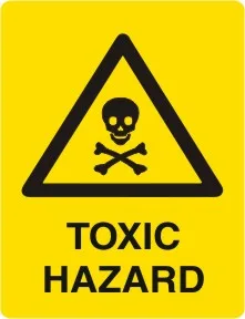 W 218 — WARNING -  TOXIC HAZARD